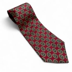 Burberrys Vintage Red‎ Patterned Men's Tie